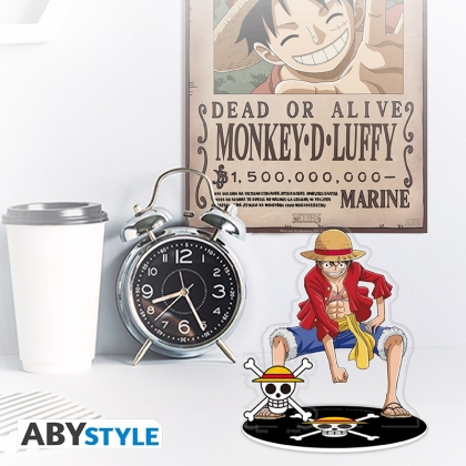 One Piece - Pck Mug320ml + Pin + Acryl® + Postcards "Luffy"