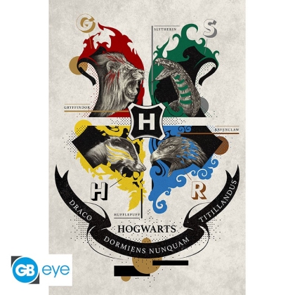 Harry Potter - Poster Maxi 91.5x61 - Animal Crest