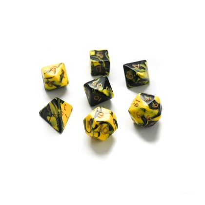 Dice set 7pcs - Oblivion - Yellow