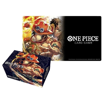 One Piece Card Game - Playmat and Card Case Set - Portgas.D.Ace