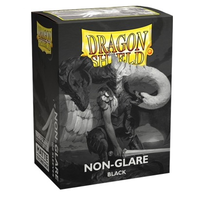 Dragon Shield Standard Card Sleeves 100pc - Matte Non-Glare Black V2