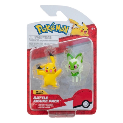 Pokemon: Екшън Фигурки Комплект - Pikachu & Sprigatito