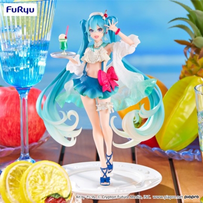 Hatsune Miku PVC Statue  - atsune Miku SweetSweets Series Melon Soda Float 18 cm