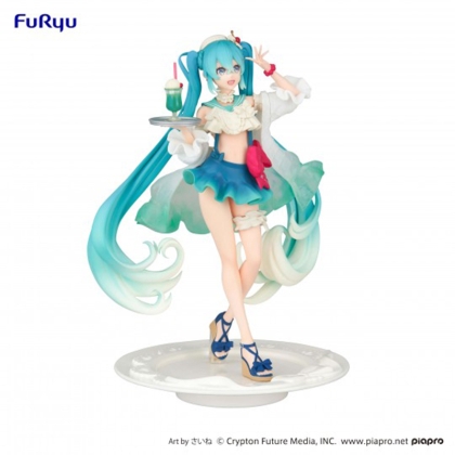 Hatsune Miku PVC Statue  - atsune Miku SweetSweets Series Melon Soda Float 18 cm