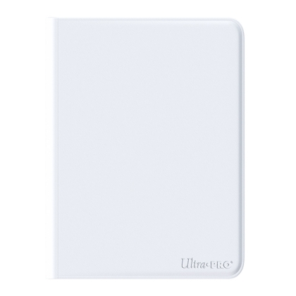 UP - Vivid 9-Pocket Zippered Pro-Binder - White