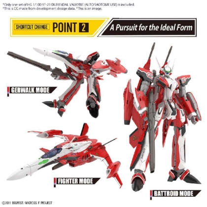 (HG) Gundam Model Kit - Yf-29 Durandal Valkyrie Alto 1/100