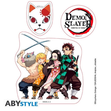 Demon Slayer: Kimetsu No Yaiba -  Pck Cup with straw 470ml + Acryl® + Stickers