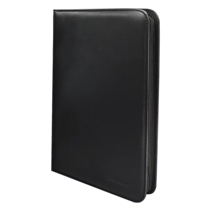 UP - Vivid 9-Pocket Zippered Pro-Binder - Black