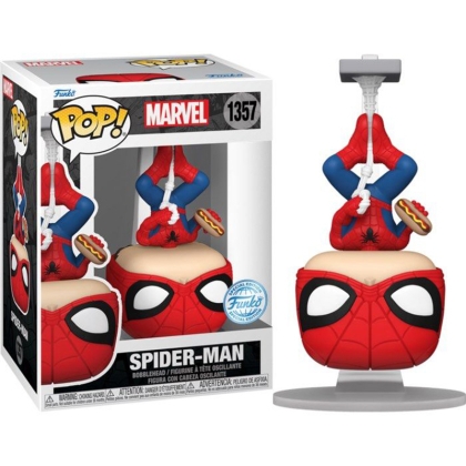 Marvel Funko Pop! Vinyl Figure Spider-Man with Hot Dog (Special Edition) #1357 Booble Head