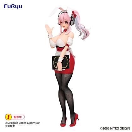 PRE-ORDER: Super Sonico BiCute Bunnies PVC Statue - Super Sonico Waitress Ver. 28 cm