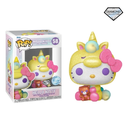 Funko Pop! Hello Kitty and Friends - Unicorn Hello Kitty (Diamond Glitter) (Special Edition) #58 Vinyl 