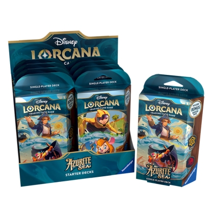 Disney Lorcana TCG Azurite Sea Starter Deck - Go Go Tomago/Gadget Hackwrench (Emerald/Sapphire)