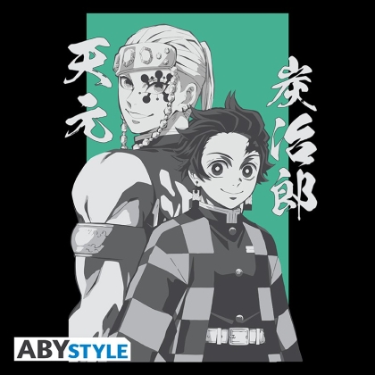 DEMON SLAYER - Tshirt "Tanjiro&Tengen men™ black