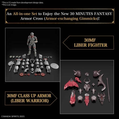 Bandai 30 Minutes Fantasy Model Kits - Liber Holy Knight 1/144