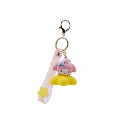 Sanrio Light-Up Star Series Keychain with Hand Strap Hello Kitty and Friends - My Melody