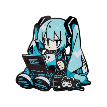 Vocaloid Pin Badge - Nerdy Hatsune Miku