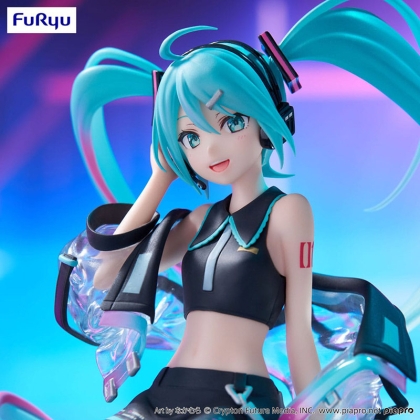 Hatsune Miku Noodle Stopper PVC Statue - Neon Cyber 16 cm