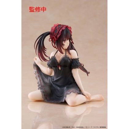 Date A Live V PVC Statue - Desktop Cute Figure Kurumi Tokisaki Nightwear Ver. 13 cm