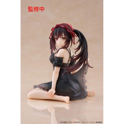 Date A Live V PVC Statue - Desktop Cute Figure Kurumi Tokisaki Nightwear Ver. 13 cm