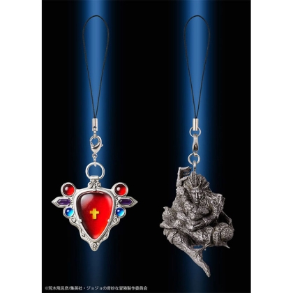 Prim-plan al unei cutii individuale JoJo Super Strap Blind Box cu design detaliat și logo
