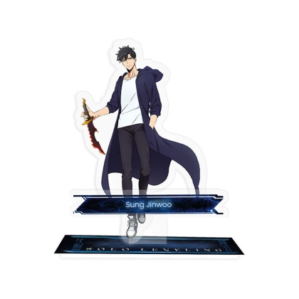 Figurina Acryl® cu Sung Jinwoo stând în umbre din Solo Leveling
