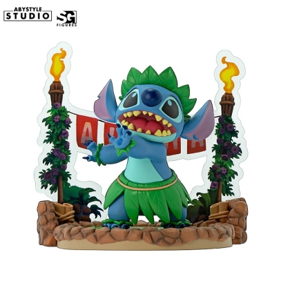 Stitch cu mâinile ridicate în gest hawaian