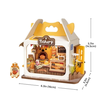 Vedere frontală a setului DIY Cutia cu Pâine a lui Teddy