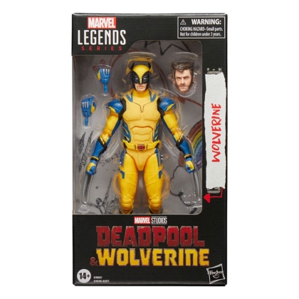 Vedere frontală a figurinei Wolverine din Deadpool & Wolverine