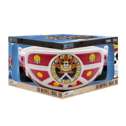 Bol 3D One Piece cu designul navei Thousand Sunny.