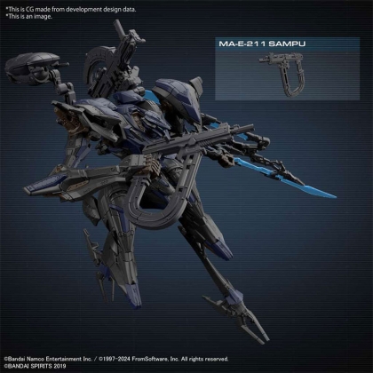 Gundam Model Kit 30 Minutes Armored Core VI Fires of Rubicon - Schneider Nachtreiher/40E Steel Haze