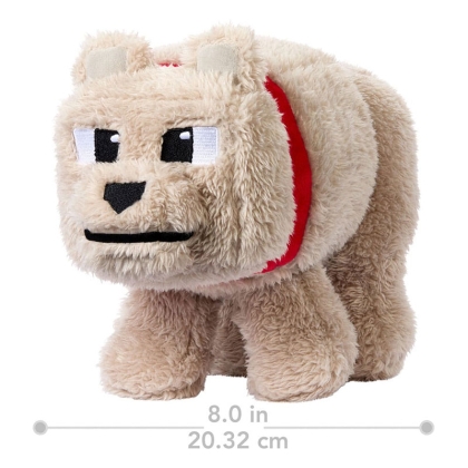 A Minecraft Movie Plush Figure Dennis the Wolf 20cm