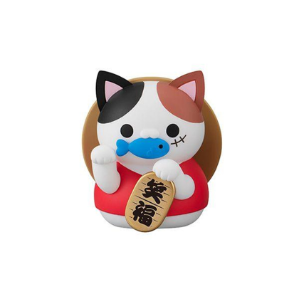 One Piece Mega Cat Project Trading Figure NyanPieceNyan! Beckoning cat Lucky Cat Pirates 7 cm