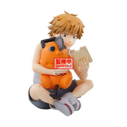 Chainsaw Man Break Time PVC Statue - Denji & Pochita 7cm