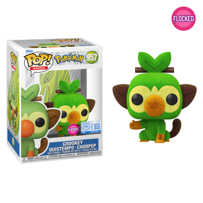 Pokemon POP! Games Vinyl Figure Grookey (Flocked) (Special Edition) #957 