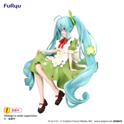 Hatsune Miku Noodle Stopper PVC Statue - Flower Fairy Clover 15 cm