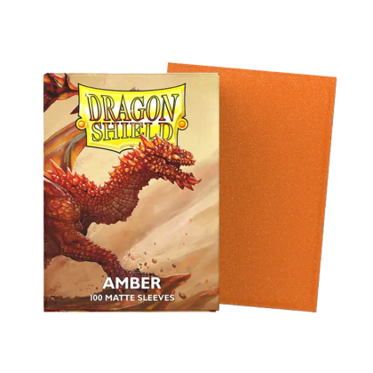 Dragon Shield Sleeves - Standard size - Matte - Amber  (100 Sleeves)