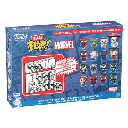 Spider-Man Bitty POP! Vinyl Figure 4-Pack Series 3 2 cm - Venom, Anti-Venom, She-Venom + Chase