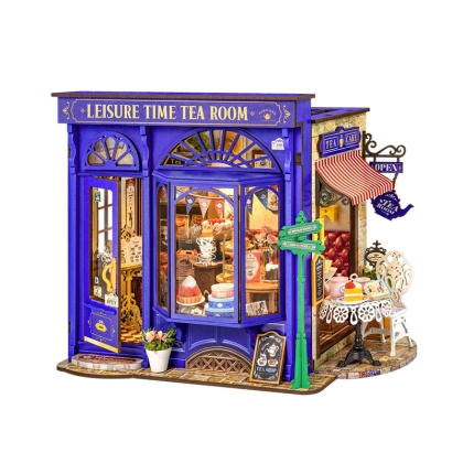 Robotime DIY kit de model - Leisure Time Tea Room