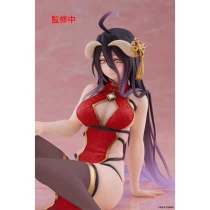 PRE-ORDER: Overlord Desktop Cute PVC Statuie Albedo Chinese Dress Ver. Renewal