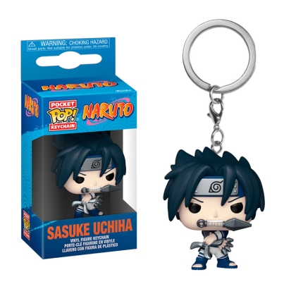 Breloc din vinil Naruto Pocket POP! 4 cm Uchiha Sasuke Classic