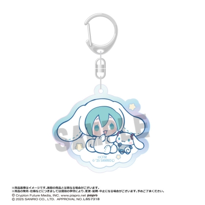 Breloc acrilic Hatsune Miku - Hatsune Miku x Cinnamoroll Aurora Ver. A