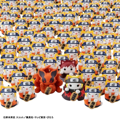 Naruto Shippuden Mega Cat Project Nyaruto! Trading Figures Fortune Cats Naruto Uzumaki & Friends Ver. 7 cm