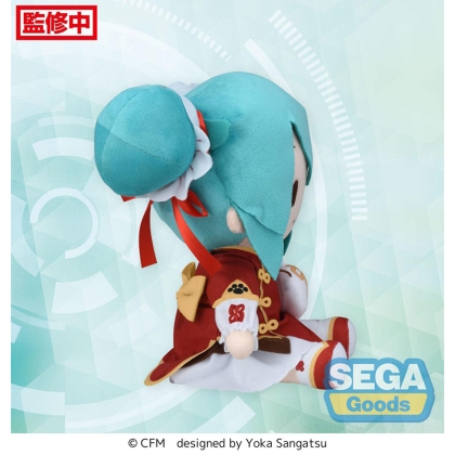 Seria Vocală Personaj 01: Hatsune Miku Fuwa Petit Figurină de Pluș - Hatsune Miku Seria Going Out Versiunea Chinatown M 22 cm