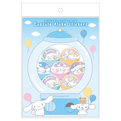Set de autocolante 3D cu capsule cu personaje Sanrio - Diverse variante - Cinnamoroll