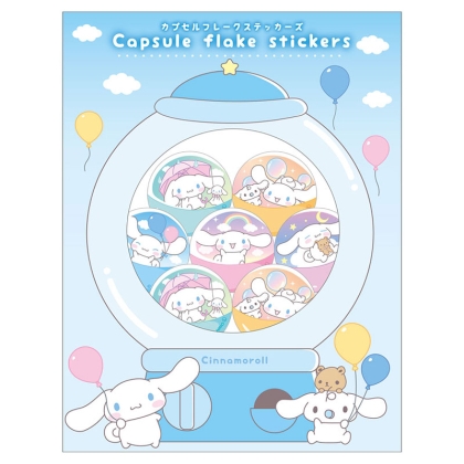 Set de autocolante 3D cu capsule cu personaje Sanrio - Diverse variante - Cinnamoroll