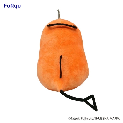 Figurină de pluș Omuleț cu Drujbă - Pochita Șezând Obraznică 20cm