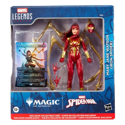 PRE-ORDER: Marvel Legends Magic: The Gathering Action Figure  - Mary Jane Watson (Iron Spider) (plus Exclusive Foil Card) 15 cm