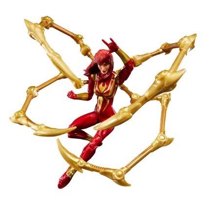 PRE-ORDER: Marvel Legends Magic: The Gathering Action Figure  - Mary Jane Watson (Iron Spider) (plus Exclusive Foil Card) 15 cm