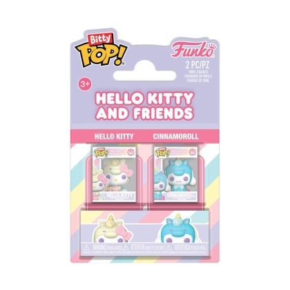 Hello Kitty Bitty POP! Figurină vinilă pachet de 2 HK și Cinnamonroll 2,5 cm