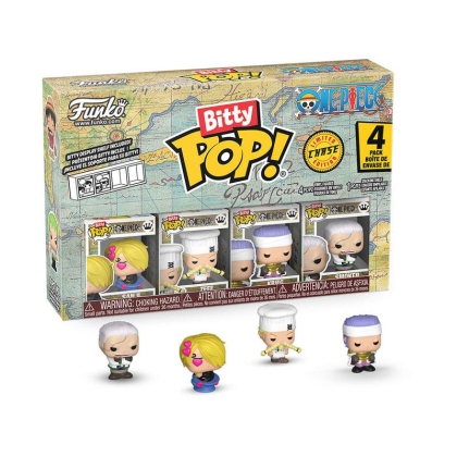One Piece Bitty POP! Figurină vinilă Sanji, pachet de 4, 2,5 cm